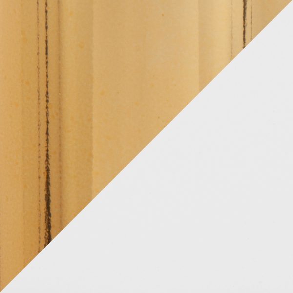 Canary Contemporary Gold and White Dining Table 5