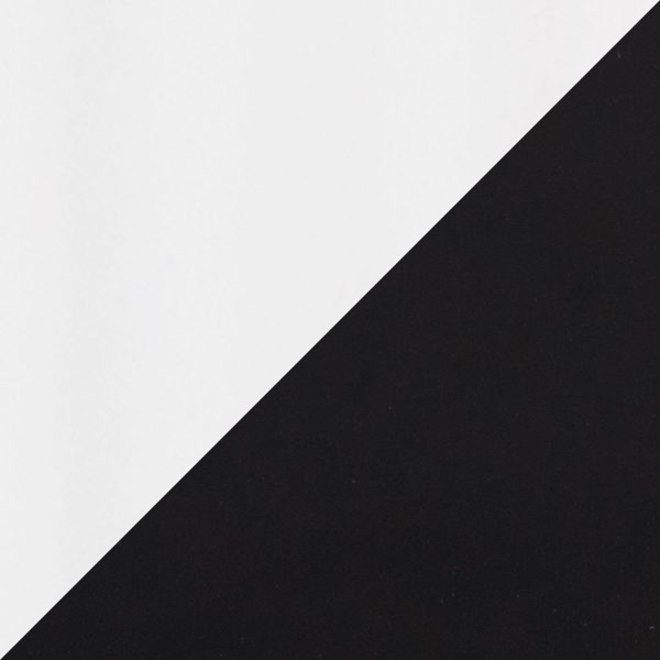 Canary Contemporary White Metal and Black MDF Dining Table 3