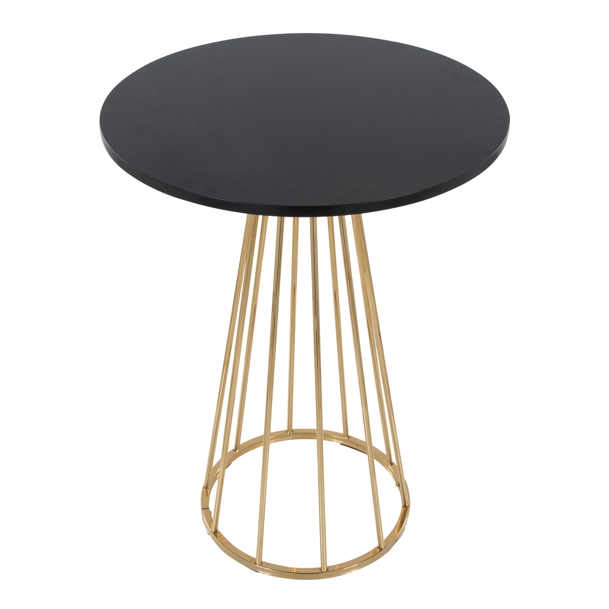 Canary Gold and Black Contemporary Counter Table 5 Canary Gold and Black Contemporary Counter Table - Image 5