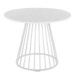 Canary White Contemporary Dining Table 6 Canary White Contemporary Dining Table