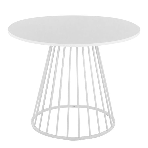 Canary White Contemporary Dining Table 1