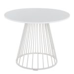 Canary White Contemporary Dining Table 5 Canary White Contemporary Dining Table