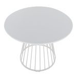 Canary White Contemporary Dining Table 7 Canary White Contemporary Dining Table