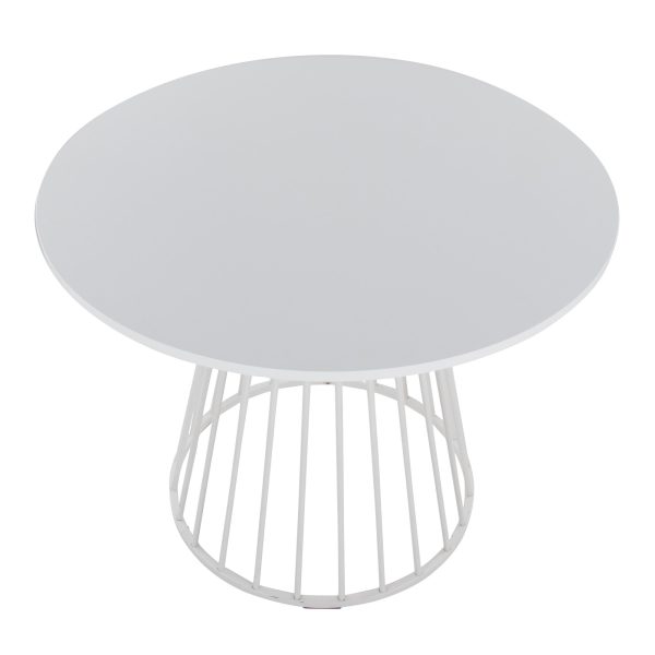 Canary White Contemporary Dining Table 2