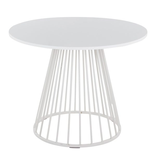 Canary White Contemporary Dining Table