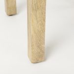 Candace Light Wood Bridge Accent Table