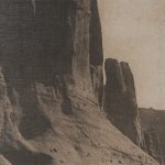 Canyon de Chelly by Edward Sheriff Curtis Hand Embelished Framed Art Print Matted under Glass