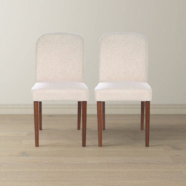 CapriBeigeFabricDiningChair 3