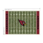 Cardinals Homefield Football Field 4x6 Area Rug