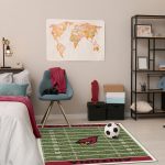 Cardinals Homefield Football Field 4x6 Area Rug