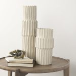 Cardon 14.4H Cream Ceramic Vase