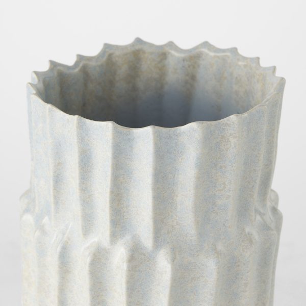 Cardon 14.4H Gray Ceramic Vase 3