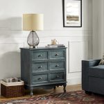 Carielle Blue Farmhouse Accent Chest with Charging Station 6 Carielle Blue Farmhouse Accent Chest with Charging Station