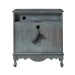 Carielle Blue Farmhouse Accent Chest with Charging Station 9 Carielle Blue Farmhouse Accent Chest with Charging Station