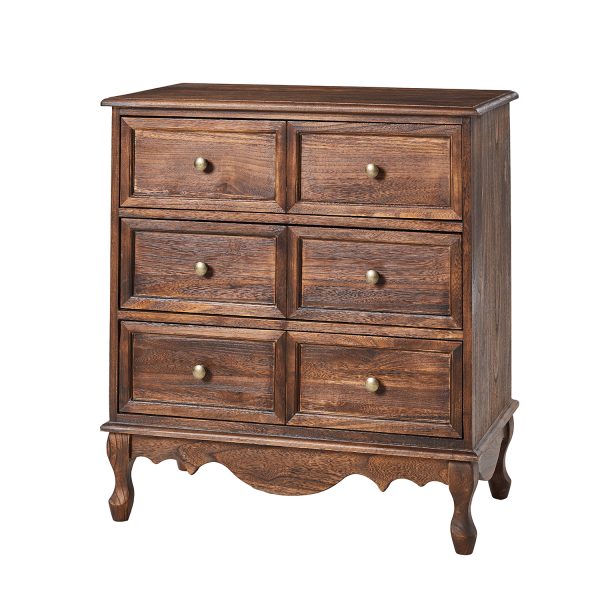 Carielle Walnut Farmhouse Accent Chest with Charging Station 1