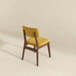 Dark Yellow Velvet Mid-Century Dining Chairs (Set of 2)