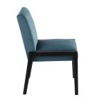 Carmen Black Wood Crushed Teal Velvet Contemporary Chair (Set of 2) 13 Carmen Black Wood Crushed Teal Velvet Contemporary Chair (Set of 2)