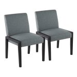 Carmen Black Wood Teal Contemporary Chair (Set of 2) 11 Carmen Black Wood Teal Contemporary Chair (Set of 2)