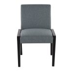 Carmen Black Wood Teal Contemporary Chair (Set of 2) 16 Carmen Black Wood Teal Contemporary Chair (Set of 2)