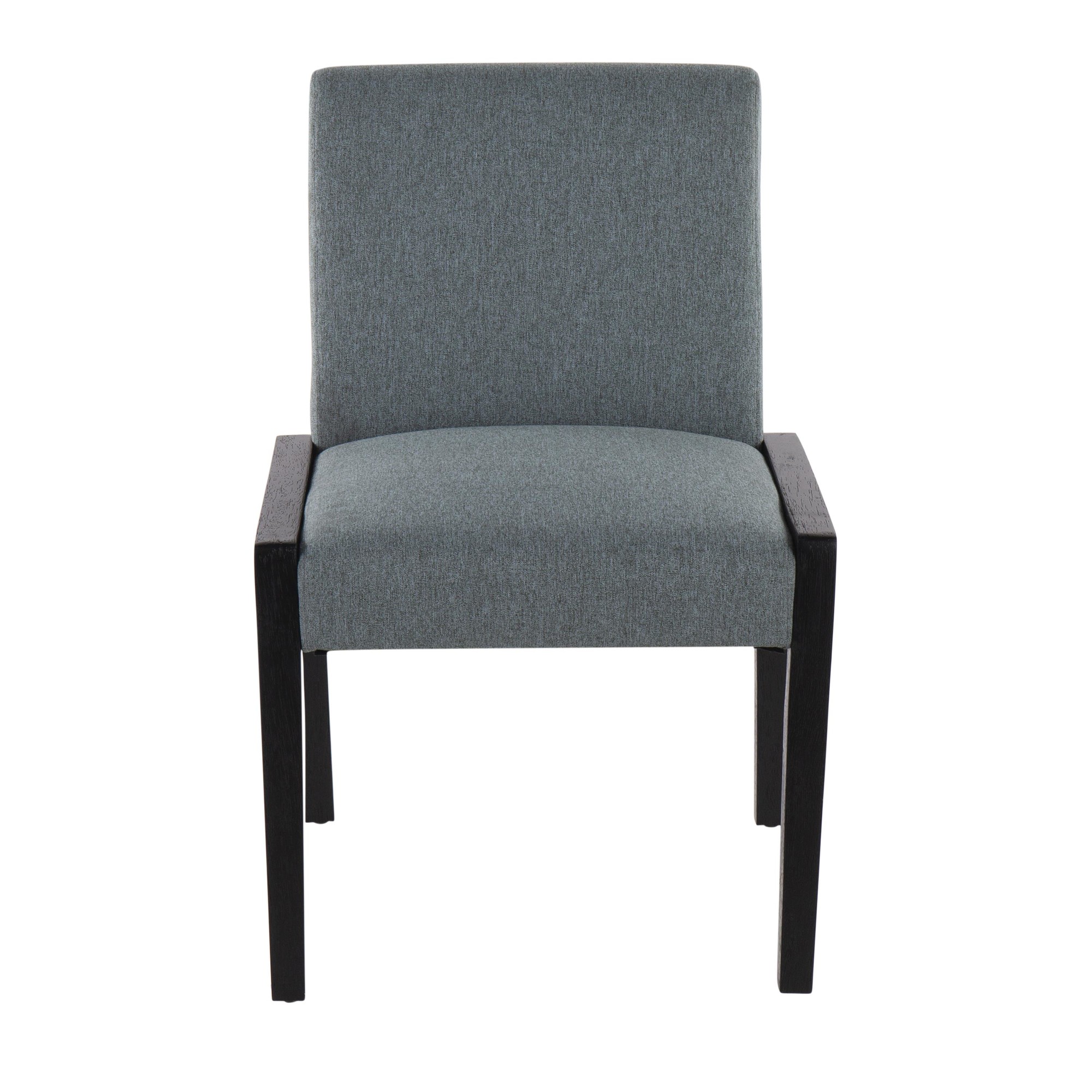 Carmen Black Wood Teal Contemporary Chair (Set of 2) 7 Carmen Black Wood Teal Contemporary Chair (Set of 2) - Image 7