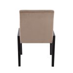 Carmen Black Wood Velvet Contemporary Chairs (Set of 2) 15 Carmen Black Wood Velvet Contemporary Chairs (Set of 2)