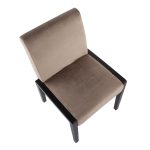 Carmen Black Wood Velvet Contemporary Chairs (Set of 2) 17 Carmen Black Wood Velvet Contemporary Chairs (Set of 2)