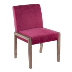 Carmen White Washed Wood Hot Pink Velvet Contemporary Chairs (Set of 2) 12 Carmen White Washed Wood Hot Pink Velvet Contemporary Chairs (Set of 2)