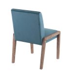 Carmen White Wood Crushed Teal Velvet Contemporary Chairs (Set of 2) 14 Carmen White Wood Crushed Teal Velvet Contemporary Chairs (Set of 2)