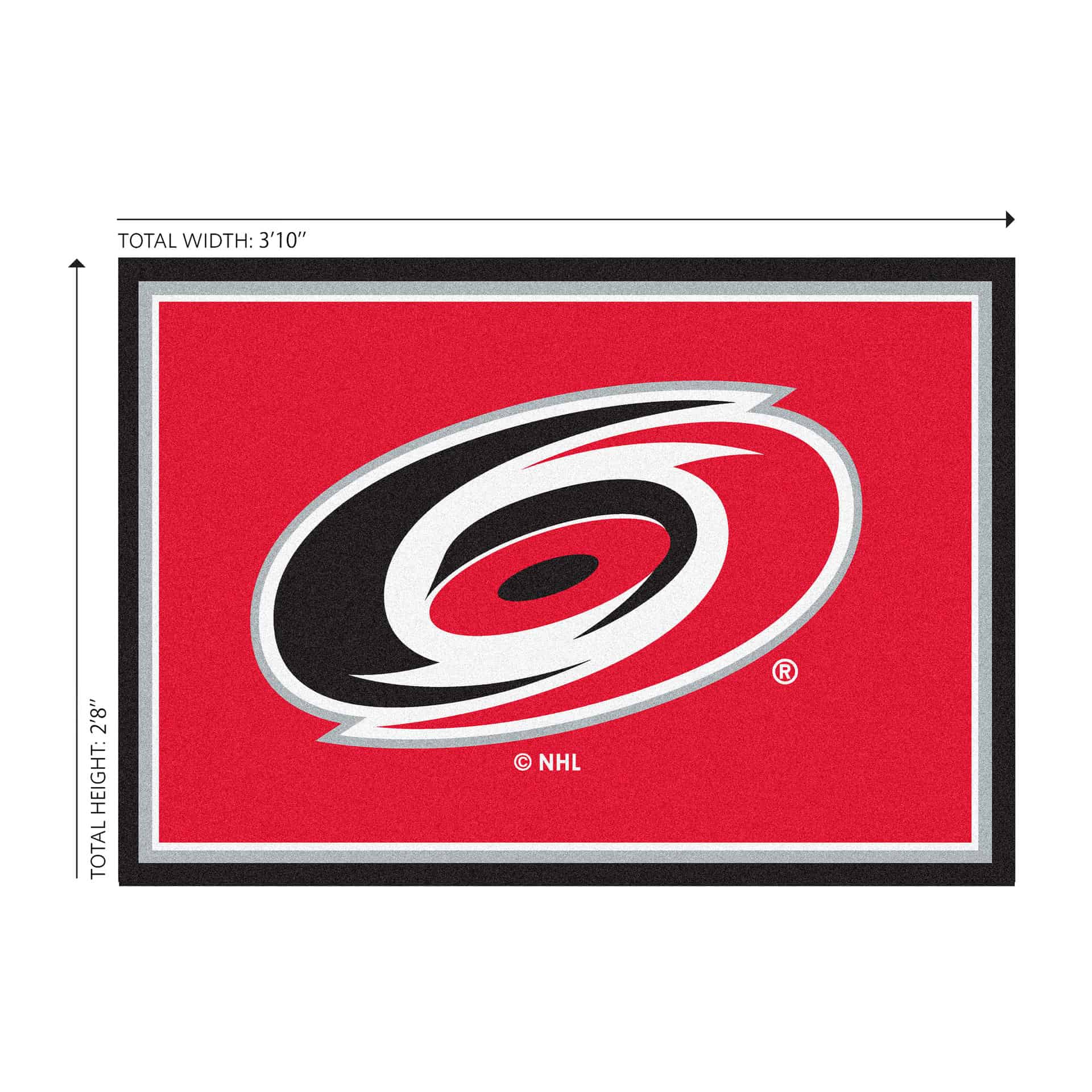 Carolina Hurricanes 3x4 Area Rug 3 Carolina Hurricanes 3x4 Area Rug - Image 3