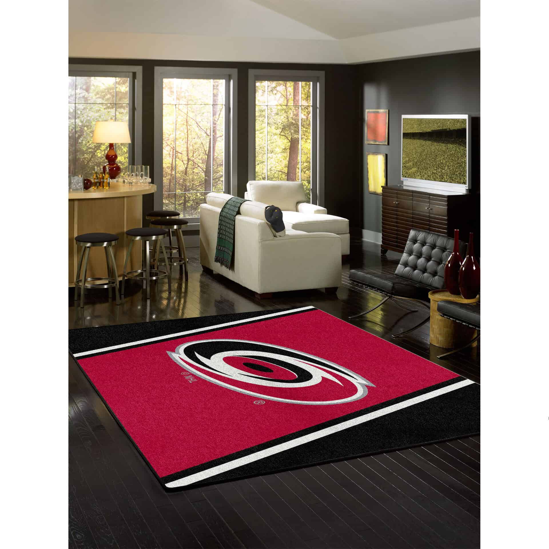 Carolina Hurricanes 8x11 Spirit Rug 2 Carolina Hurricanes 8x11 Spirit Rug - Image 2