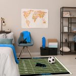Carolina Panthers 4x6 Homefield Football Field Area Rug