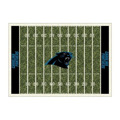Carolina Panthers 4x6 Homefield Football Field Area Rug
