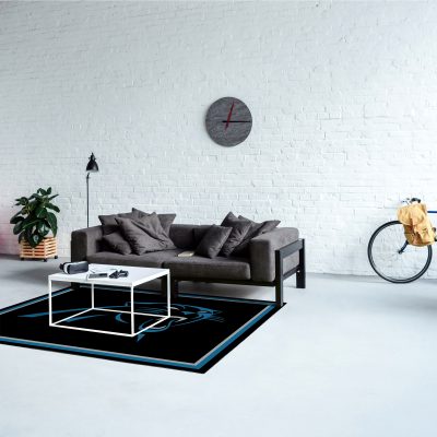 Carolina Panthers 4x6 Officially Licensed Premium Spirit Area Rug