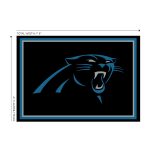 Carolina Panthers 6x8 Officially Licensed Spirit Area Rug