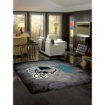 Carolina Panthers 8x11 Distressed Area Rug Officially Licensed NFL
