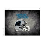 Carolina Panthers 8x11 Distressed Area Rug Officially Licensed NFL