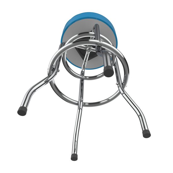 Carolina Panthers Chrome Logo American Crafted Bar Stool 4