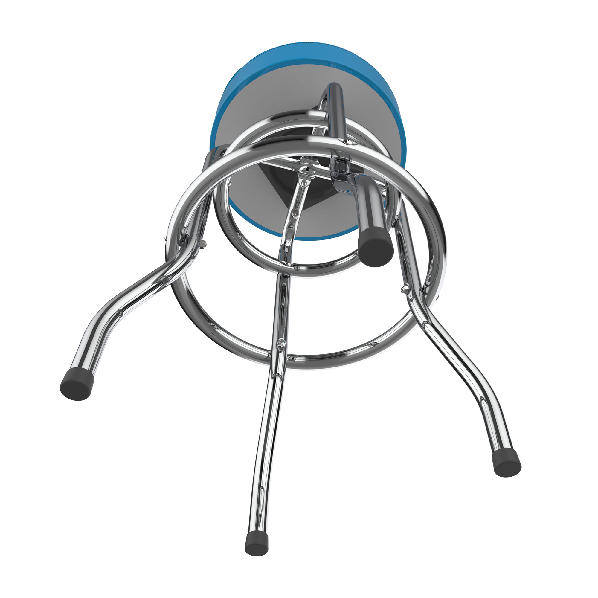 Carolina Panthers Chrome Logo American Crafted Bar Stool 4 Carolina Panthers Chrome Logo American Crafted Bar Stool - Image 4