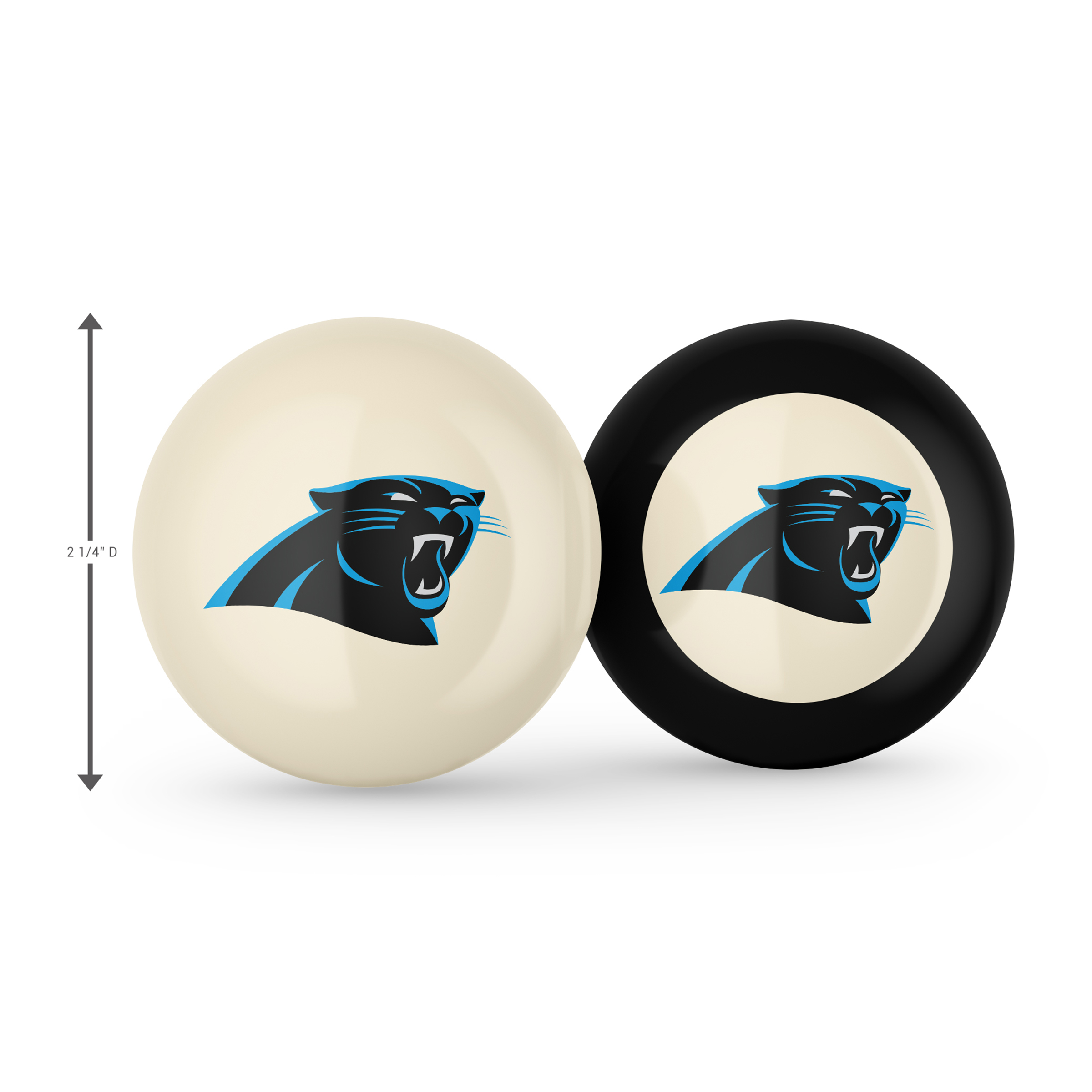 Carolina Panthers Grade A Polyester Logo Billiard Balls 2 Carolina Panthers Grade A Polyester Logo Billiard Balls - Image 2