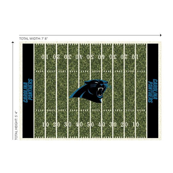 Carolina Panthers Homefield 6x8 Football Field Area Rug 2