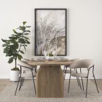 Carolyn Dining Chair w/ Oatmeal Fabric & Matte Black Metal