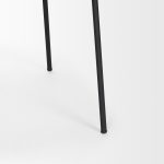 Carolyn Dining Chair w/ Oatmeal Fabric & Matte Black Metal