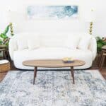 Brown Wood Mid-Century Modern Oval Center Table 9 Brown Wood Mid-Century Modern Oval Center Table