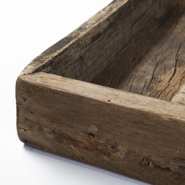 Carson Large 30L x 30W Brown Reclaimed Wood Tray 7