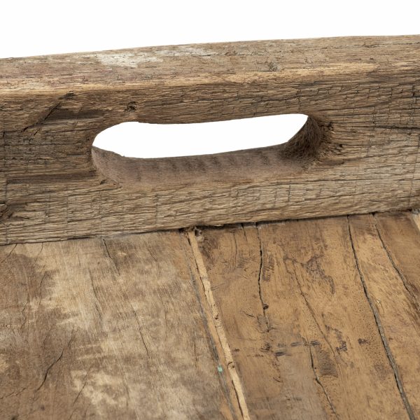 Carson Small 24L x 24W Brown Reclaimed Wood Tray 6