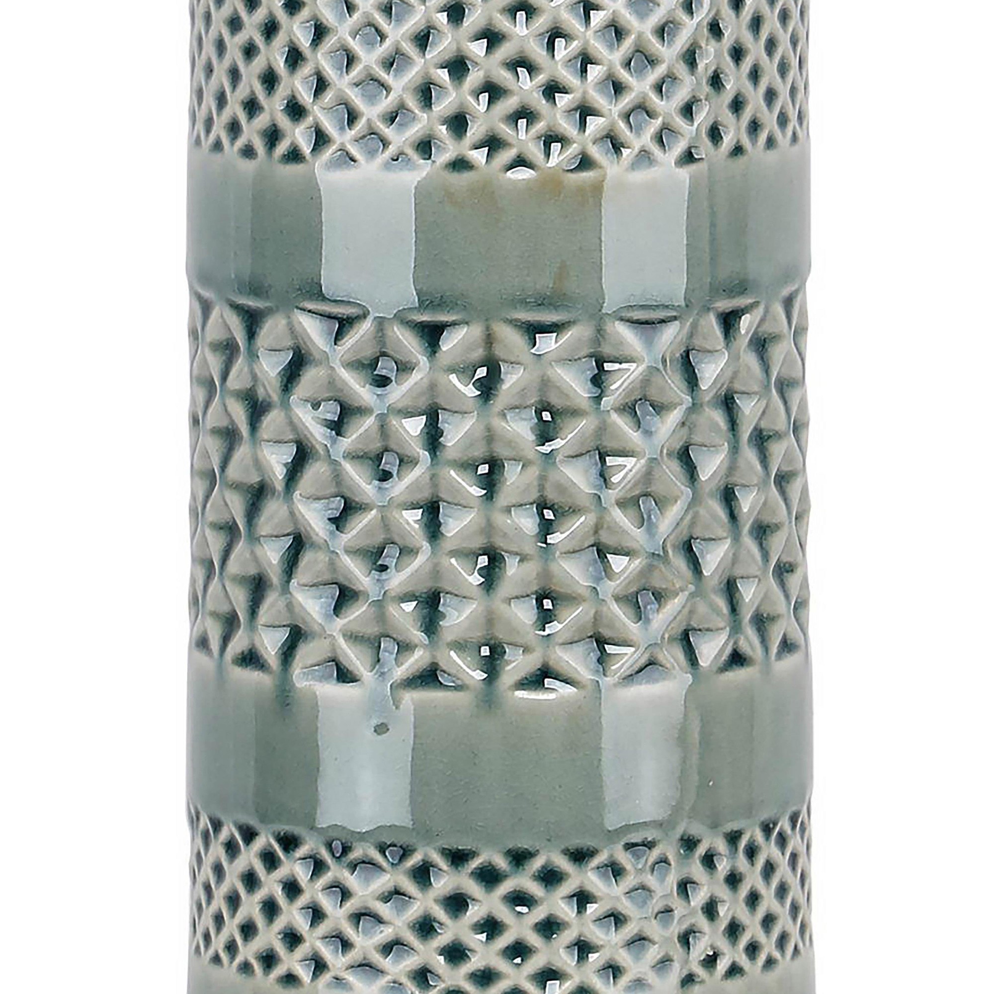 Casa 21-Inch Contemporary Sage Green Ceramic Table Lamps (Set of 2) 4 Casa 21-Inch Contemporary Sage Green Ceramic Table Lamps (Set of 2) - Image 4