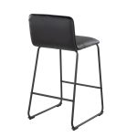 Casper 26-Inch Black Faux Leather Contemporary Counter Stools (Set of 2) 15 Casper 26-Inch Black Faux Leather Contemporary Counter Stools (Set of 2)
