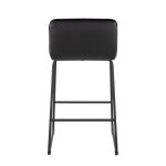 Casper 26-Inch Black Faux Leather Contemporary Counter Stools (Set of 2) 16 Casper 26-Inch Black Faux Leather Contemporary Counter Stools (Set of 2)