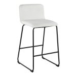 Casper 26-Inch Black Metal White Faux Leather Counter Stools (Set of 2) 13 Casper 26-Inch Black Metal White Faux Leather Counter Stools (Set of 2)