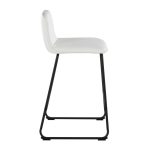 Casper 26-Inch Black Metal White Faux Leather Counter Stools (Set of 2) 14 Casper 26-Inch Black Metal White Faux Leather Counter Stools (Set of 2)